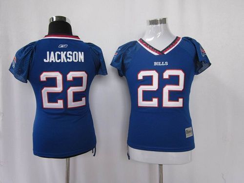 Bills #22 Fred Jackson Light Blue Women's Field Flirt Stitched NFL Jersey